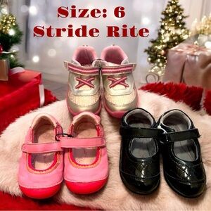 3- pairs of Stride Rite- size 6